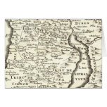 Tribes of Israel Antique Map of Promised Land Card