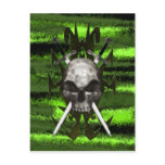 Trible Design Skull and Swords Post Card