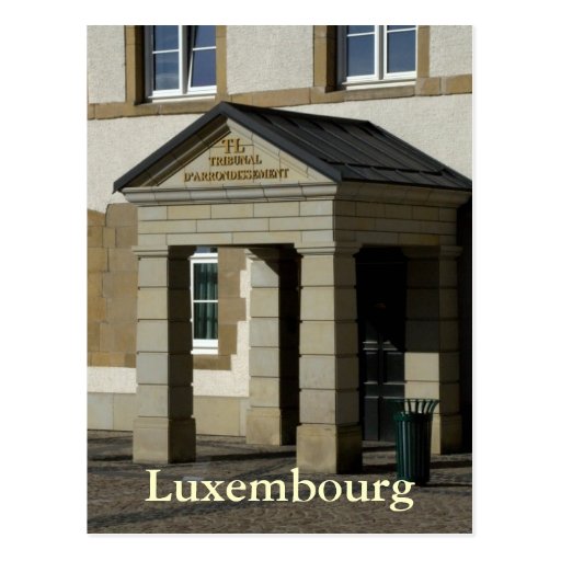 Tribunal d'Arrondissement, Luxembourg Postcard Zazzle