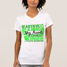 Tribute Square Aunt Lymphoma T Shirts