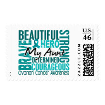 Tribute Square Aunt Ovarian Cancer Stamp