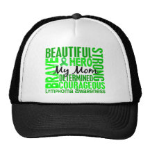 Tribute Square Mom Lymphoma Mesh Hats