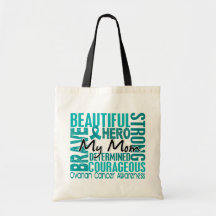 Tribute Square Mom Ovarian Cancer Bag