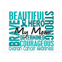 Tribute Square Mom Ovarian Cancer Post Cards