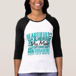 Tribute Square Mom Ovarian Cancer T Shirts
