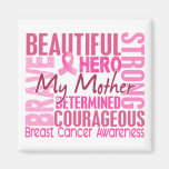 Tribute Square Mother Breast Cancer Fridge Magnet