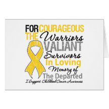Tribute Support Childhood Cancer Awareness Card