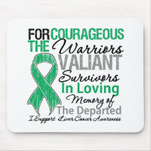 Tribute Support Liver Cancer Awareness Mouse Pads
