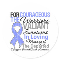 Tribute Support Stomach Cancer Awareness stickers