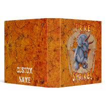 Triceratops Binder Orange by nyctherion Triceratops Binder Orange