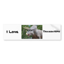 Triceratops bumper stickers