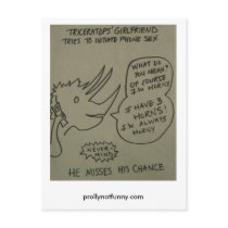 Triceratops' Girlfriend Post Cards