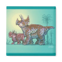 Triceratops magnet magnets