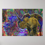 Triceratops Trip Poster