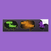 Trick-or-Treat bumper sticker bumper stickers