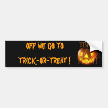Trick or Treat Bumper Stickers