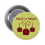 Trick or Treat Candy Apples Pinback Button