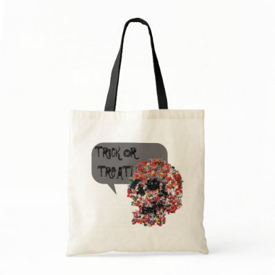 Trick or Treat Candy Skull Bag by Boobins