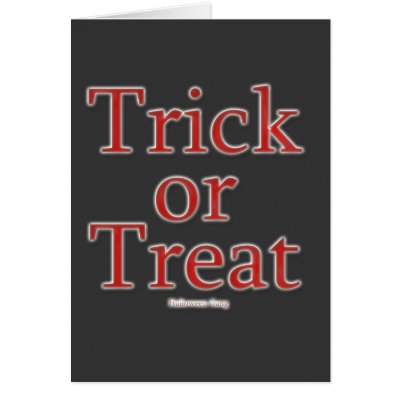 Trick or Treat cards