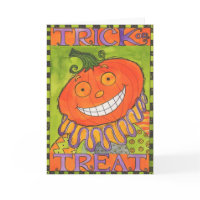 Trick or Treat card card