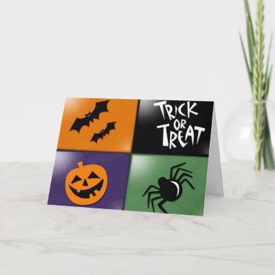 Trick or treat cards