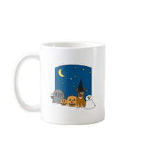 Trick or Treat Cattle Dog Halloween Coffee Mugs