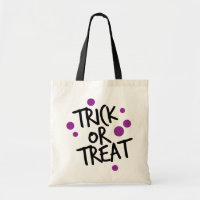 TRICK OR TREAT DOTS | HALLOWEEN TOTE BAG