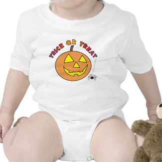 Trick or Treat Funny Pumpkin Baby Creepers