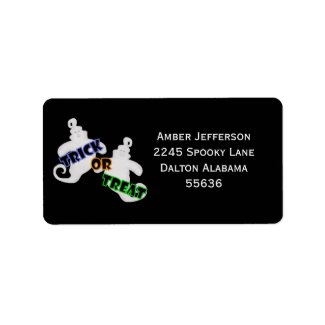 Trick Or Treat: Ghost Address Labels
