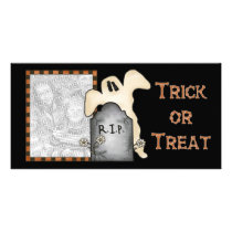 Trick or Treat Ghost Photo Card photo cards