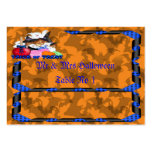 Trick or Treat Ghost & Pumpkins Placement Card Business Cards
