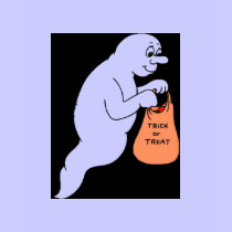 Trick or Treat Ghost T-Shirt by lapatrick1161 Trick or Treat Ghost T-Shirt