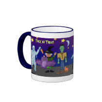 Trick or Treat Goblin Mug by SherryHolderHunt Trick or Treat Goblin Mug