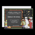 Trick or Treat Halloween Birthday Invitation