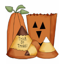 Trick or Treat Halloween Candy Corn, Pumpkin Tees t-shirts