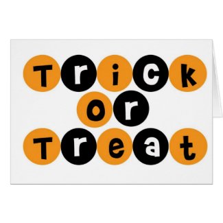 Trick or Treat Halloween Fun Card