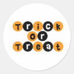 Trick or Treat Halloween Fun Round Stickers