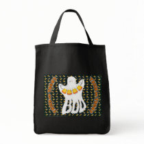 trick or treat Halloween ghost tote bag