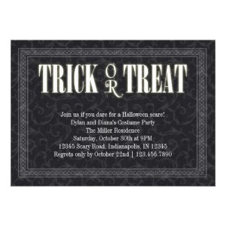 Trick or Treat Halloween Invitation