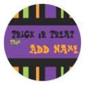 Trick or Treat Halloween Label stickers