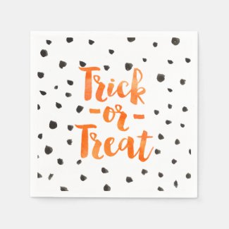 Trick Or Treat Halloween Party Paper Napkins