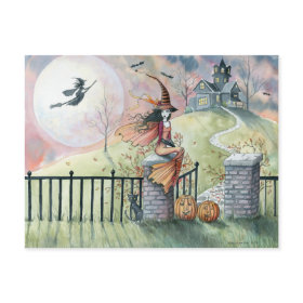 Trick or Treat Halloween Postcard Trick or Treat Halloween Postcard