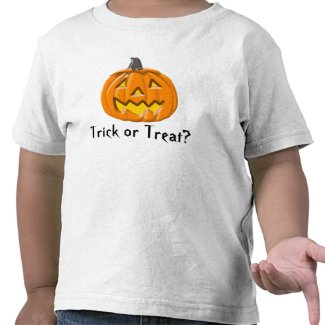 Trick or Treat Halloween Pumpkin Toddler T-Shirt shirt
