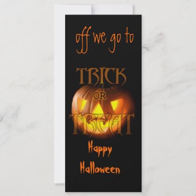 Trick or Treat invitations