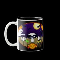 Trick Or Treat Kilroy Black Mug