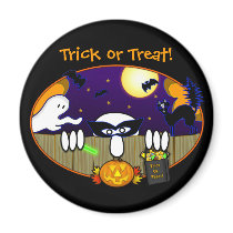 Trick Or Treat  Kilroy Magnet