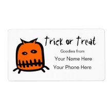 Trick or Treat Labels