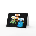 Trick or Treat Monsters Halloween Card card