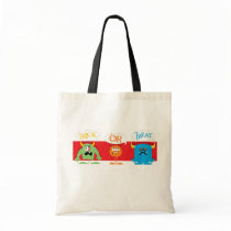 Trick or treat monsters halloween reusable bag