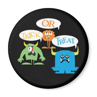 Trick or Treat Monsters Magnet magnet
